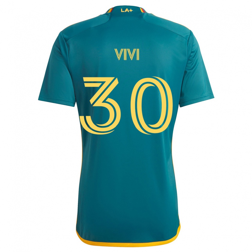 Kandiny Herren Gino Vivi #30 Grün Gelb Auswärtstrikot Trikot 2024/25 T-Shirt