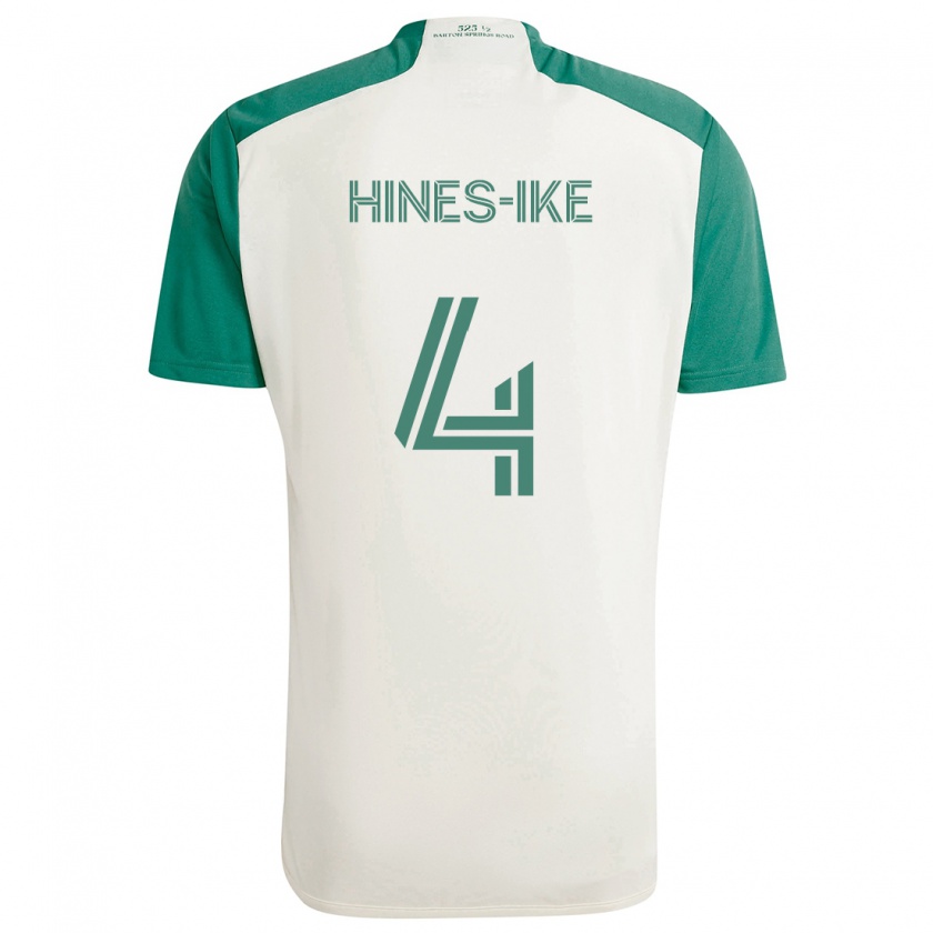 Kandiny Herren Brendan Hines-Ike #4 Braune Farben Grün Auswärtstrikot Trikot 2024/25 T-Shirt