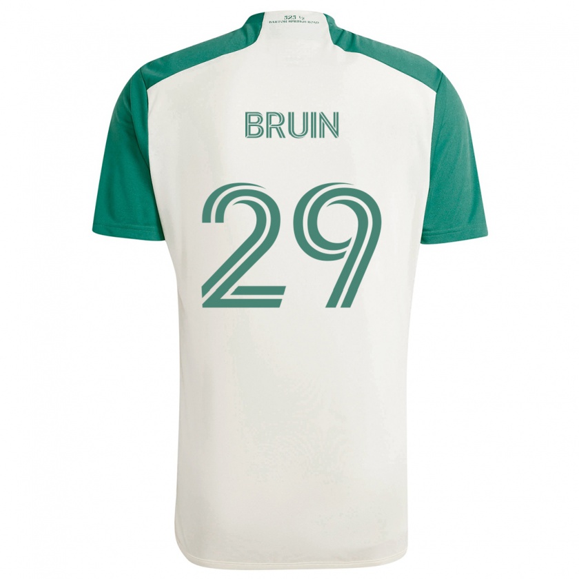 Kandiny Herren Will Bruin #29 Braune Farben Grün Auswärtstrikot Trikot 2024/25 T-Shirt