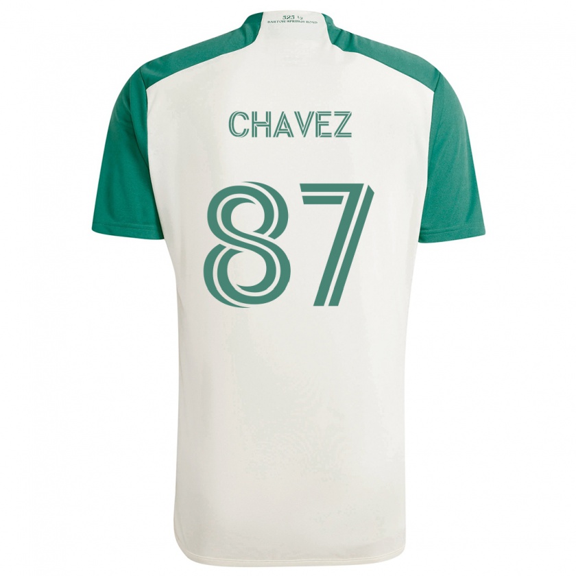 Kandiny Herren Alfonso Ocampo-Chávez #87 Braune Farben Grün Auswärtstrikot Trikot 2024/25 T-Shirt