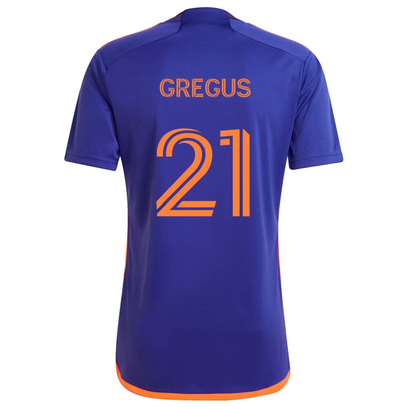 Kandiny Herren Jan Gregus #21 Lila Orange Auswärtstrikot Trikot 2024/25 T-Shirt