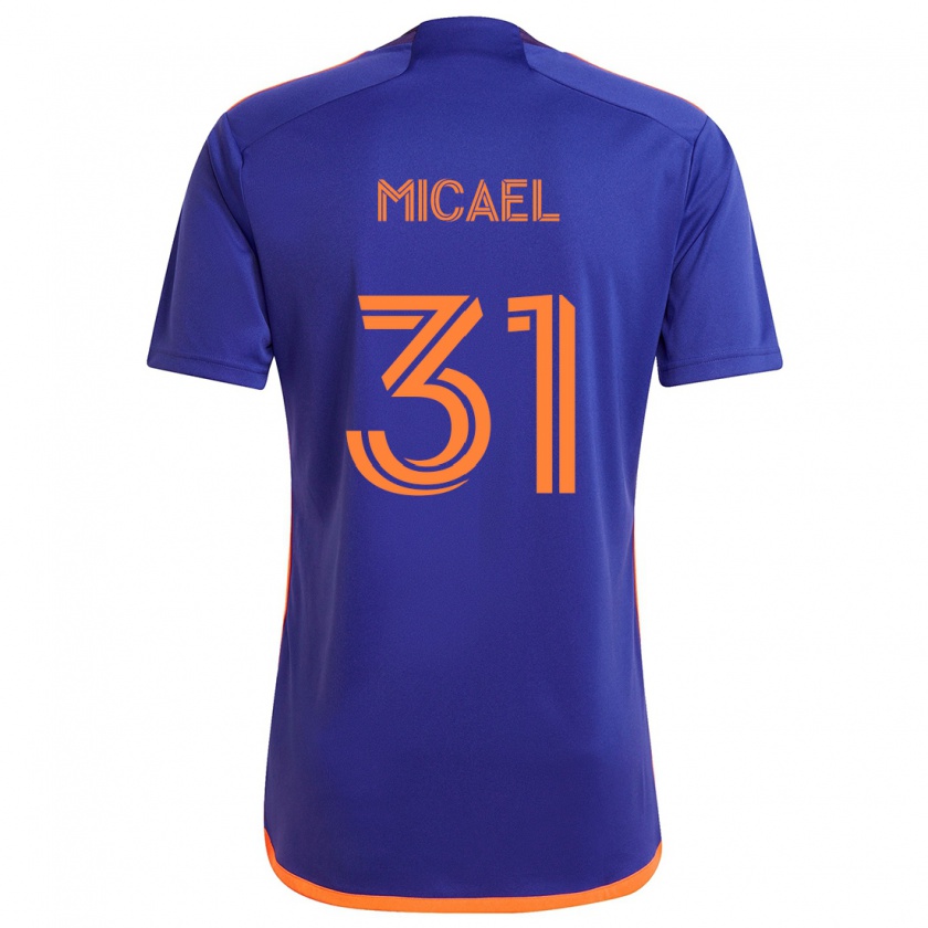 Kandiny Herren Micael #31 Lila Orange Auswärtstrikot Trikot 2024/25 T-Shirt