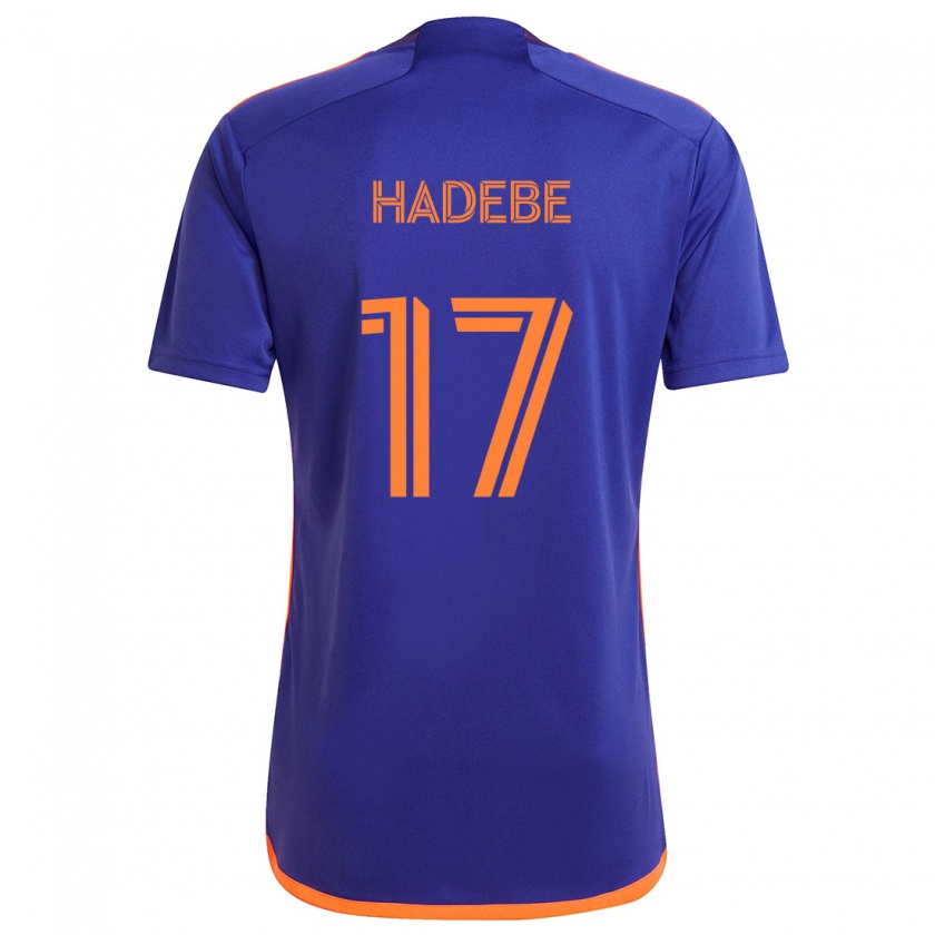 Kandiny Herren Teenage Hadebe #17 Lila Orange Auswärtstrikot Trikot 2024/25 T-Shirt