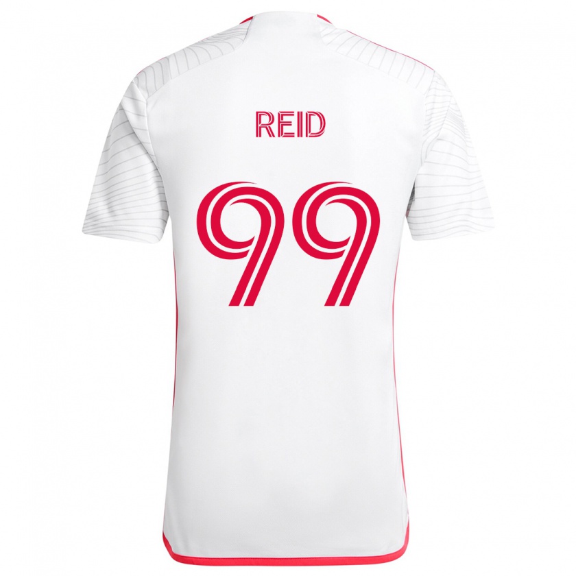 Kandiny Herren Jayden Reid #99 Weiß Rot Auswärtstrikot Trikot 2024/25 T-Shirt