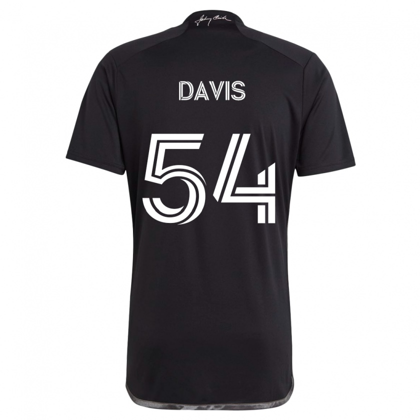 Kandiny Herren Sean Davis #54 Schwarz Auswärtstrikot Trikot 2024/25 T-Shirt