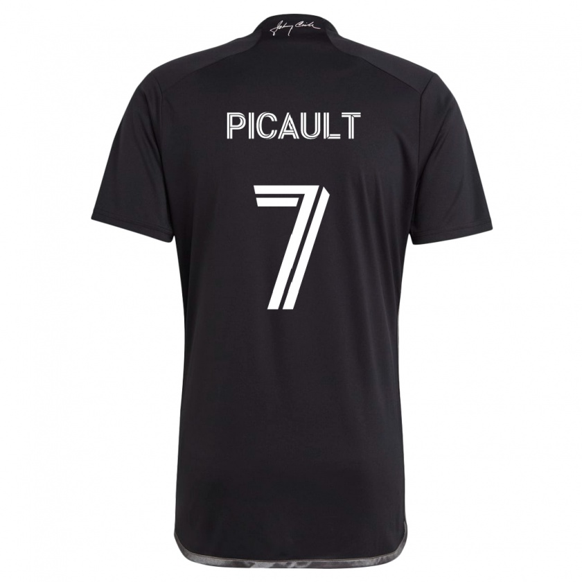 Kandiny Herren Fafà Picault #7 Schwarz Auswärtstrikot Trikot 2024/25 T-Shirt