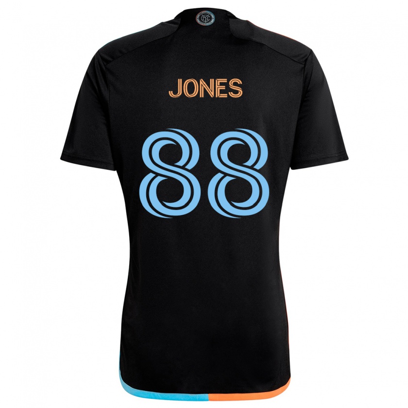 Kandiny Herren Malachi Jones #88 Schwarz Orange Blau Auswärtstrikot Trikot 2024/25 T-Shirt