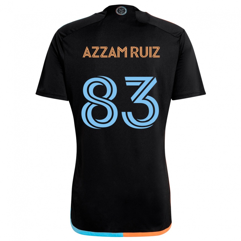 Kandiny Herren Camil Azzam Ruiz #83 Schwarz Orange Blau Auswärtstrikot Trikot 2024/25 T-Shirt