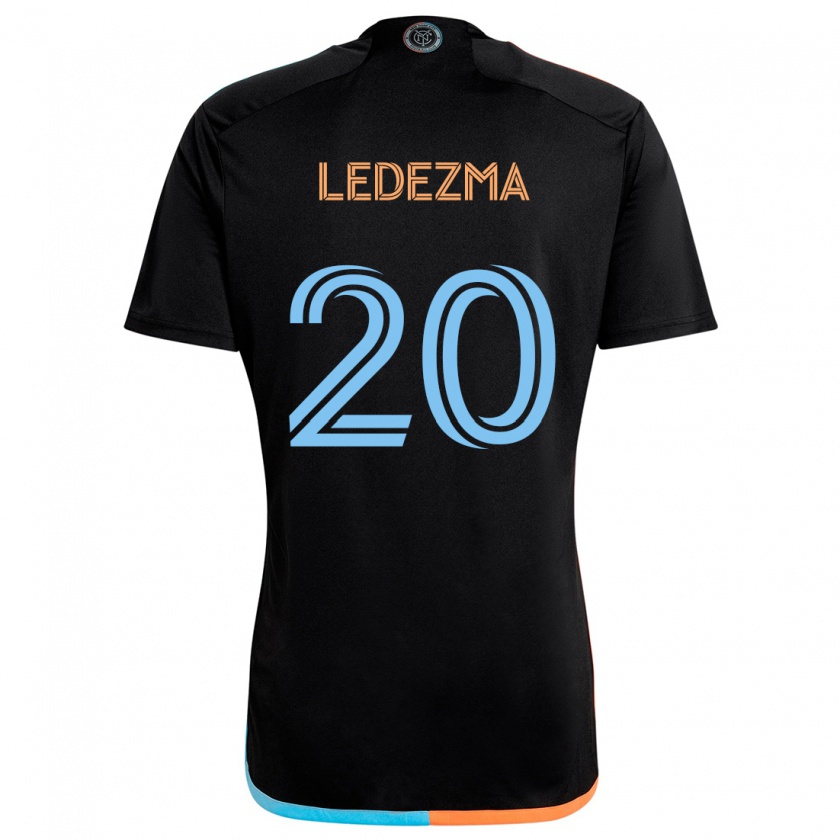 Kandiny Herren Richard Ledezma #20 Schwarz Orange Blau Auswärtstrikot Trikot 2024/25 T-Shirt