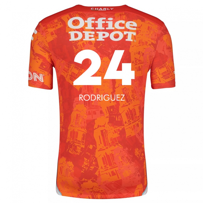 Kandiny Herren Luis Rodríguez #24 Orange Weiß Auswärtstrikot Trikot 2024/25 T-Shirt