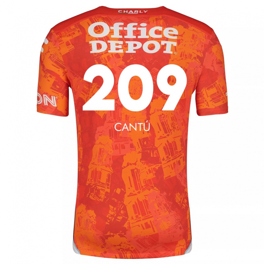 Kandiny Herren Juan Cantú #209 Orange Weiß Auswärtstrikot Trikot 2024/25 T-Shirt