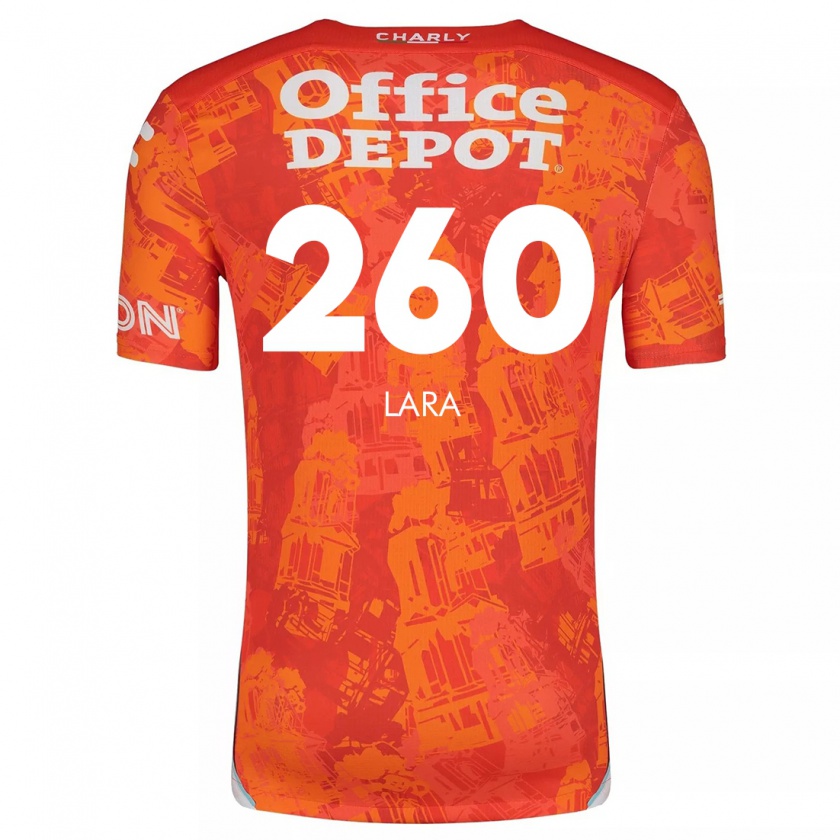 Kandiny Herren Jesús Lara #260 Orange Weiß Auswärtstrikot Trikot 2024/25 T-Shirt