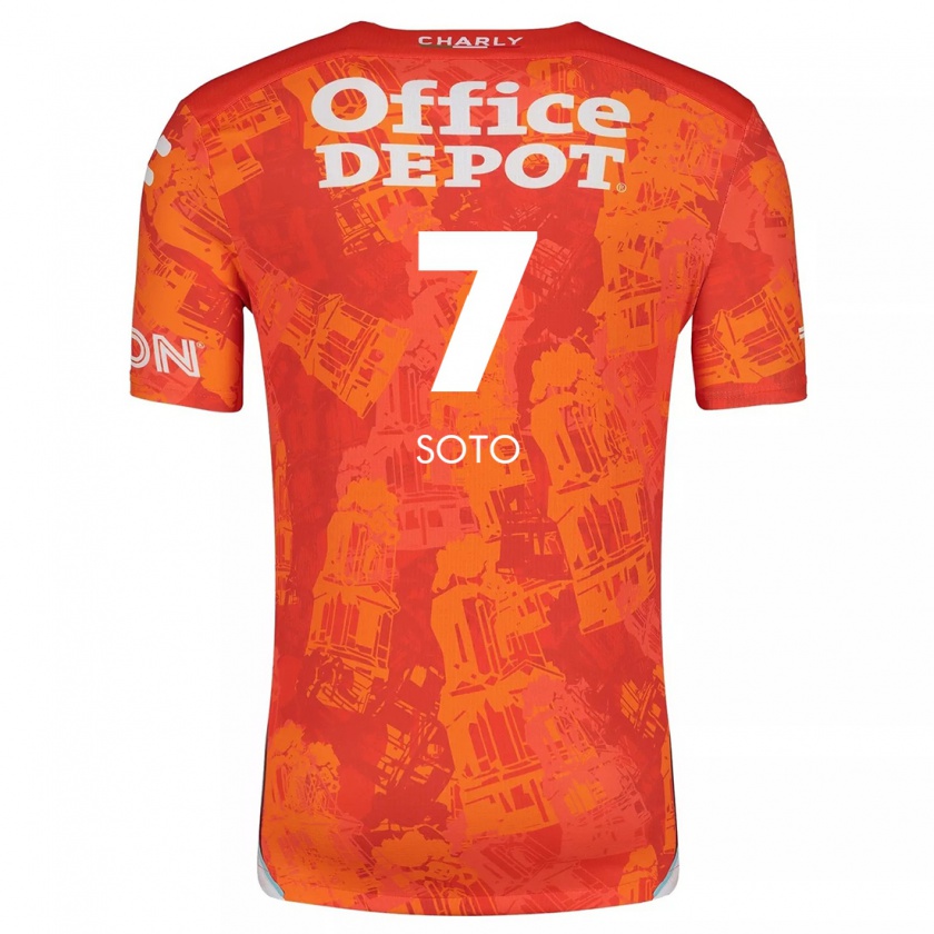 Kandiny Herren Alice Soto #7 Orange Weiß Auswärtstrikot Trikot 2024/25 T-Shirt