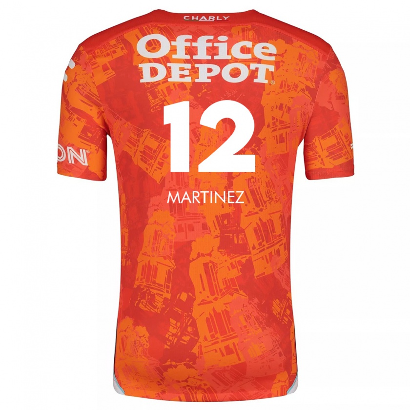 Kandiny Herren Sofía Martínez #12 Orange Weiß Auswärtstrikot Trikot 2024/25 T-Shirt