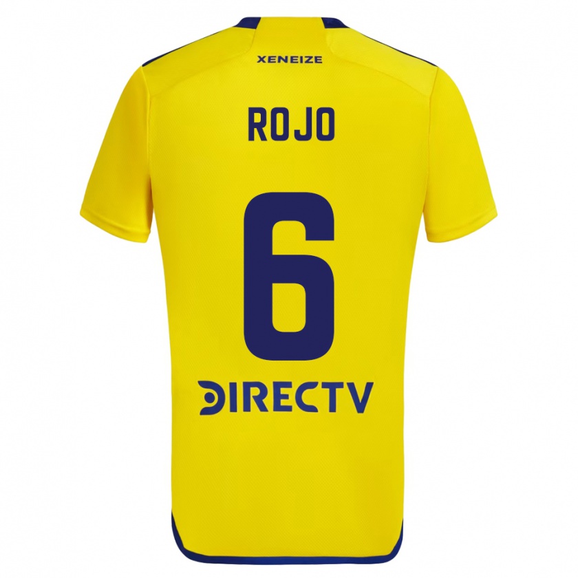 Kandiny Herren Marcos Rojo #6 Gelb Blau Auswärtstrikot Trikot 2024/25 T-Shirt