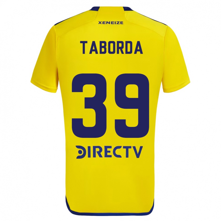 Kandiny Herren Vicente Taborda #39 Gelb Blau Auswärtstrikot Trikot 2024/25 T-Shirt