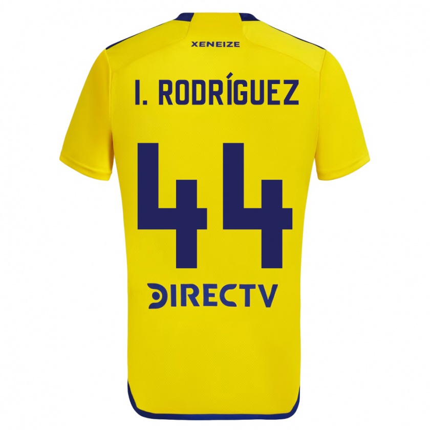 Kandiny Herren Ignacio Rodríguez #44 Gelb Blau Auswärtstrikot Trikot 2024/25 T-Shirt