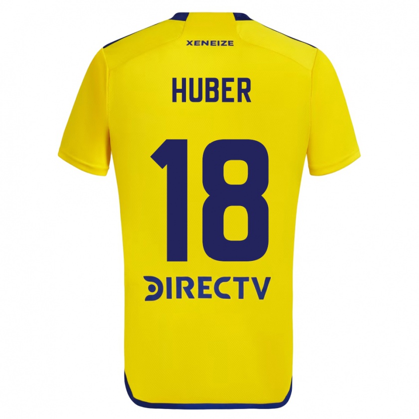 Kandiny Herren Clarisa Huber #18 Gelb Blau Auswärtstrikot Trikot 2024/25 T-Shirt