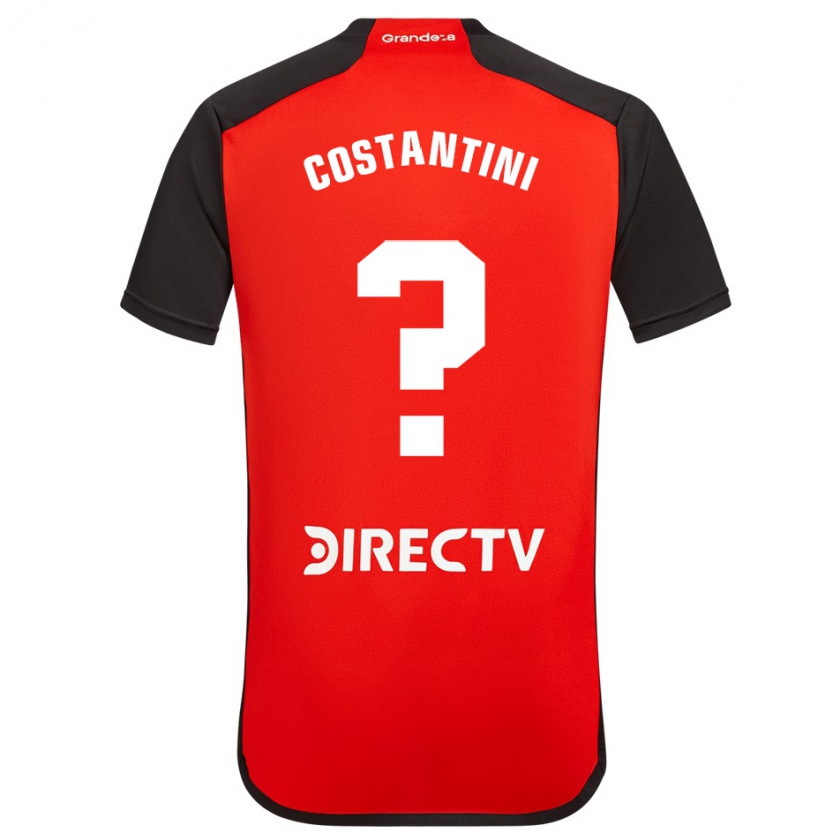 Kandiny Herren Giorgio Costantini #0 Rot Schwarz Weiß Auswärtstrikot Trikot 2024/25 T-Shirt