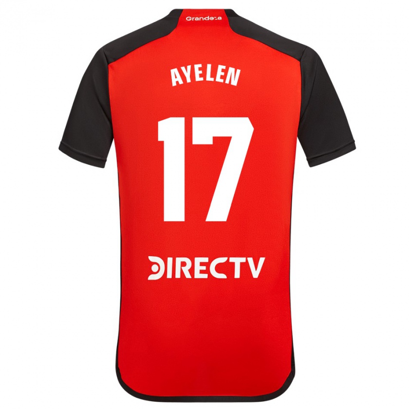 Kandiny Herren Stephanie Ayelén Melgarejo #17 Rot Schwarz Weiß Auswärtstrikot Trikot 2024/25 T-Shirt