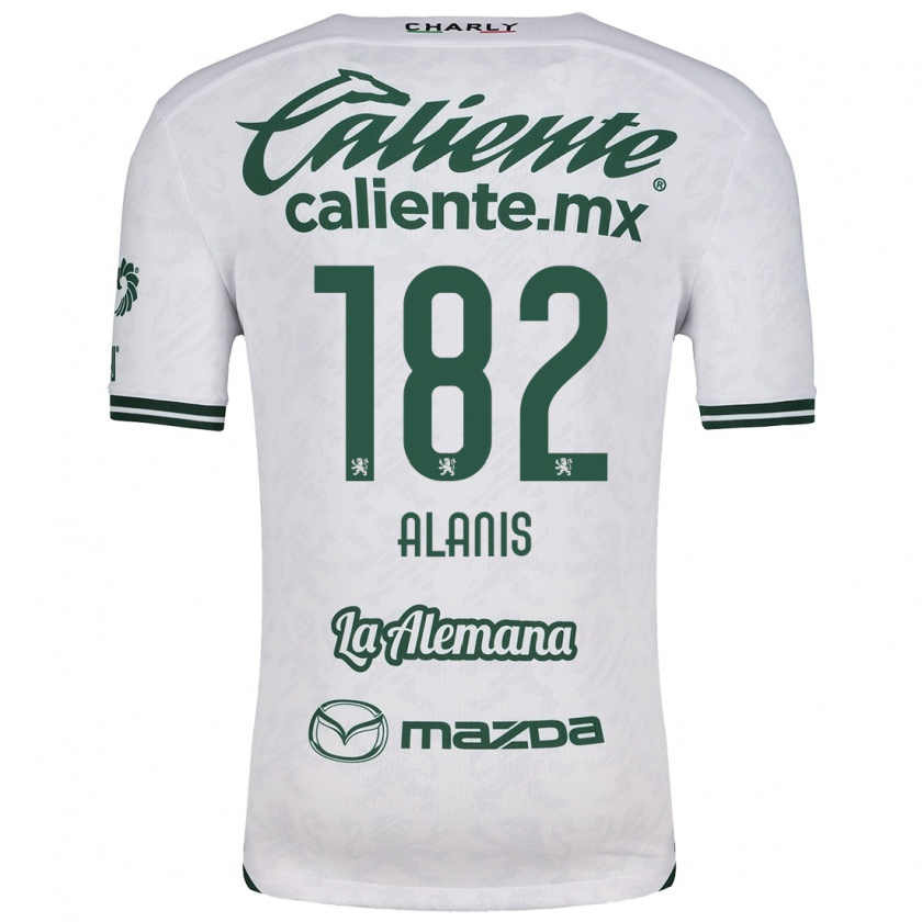 Kandiny Herren Alejandro Alanís #182 Weiß Grün Auswärtstrikot Trikot 2024/25 T-Shirt