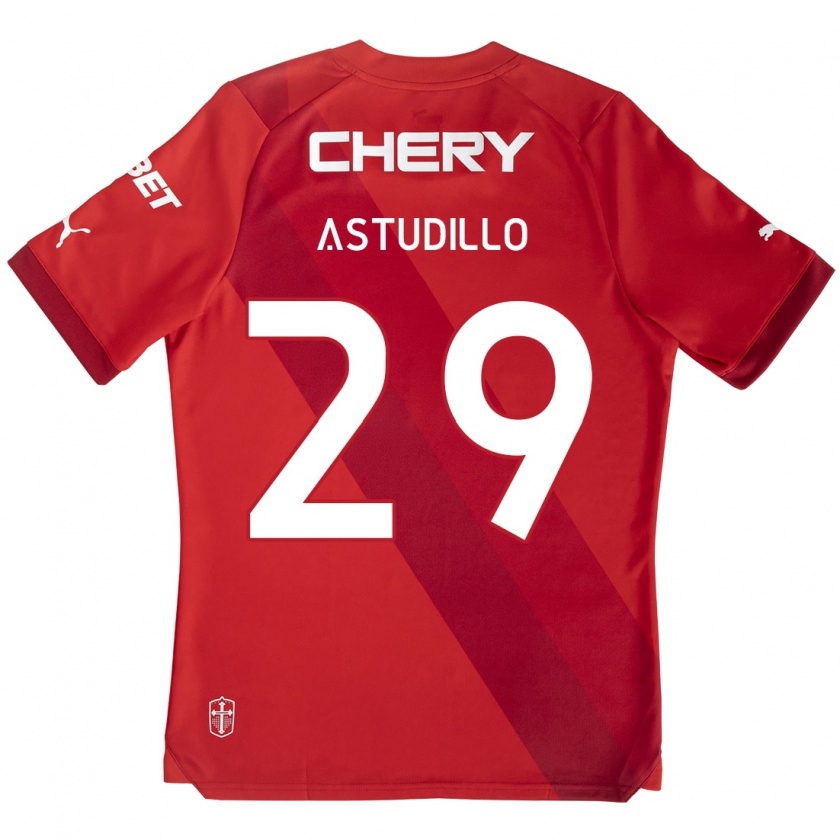 Kandiny Herren Aaron Astudillo #29 Rot-Weiss Auswärtstrikot Trikot 2024/25 T-Shirt