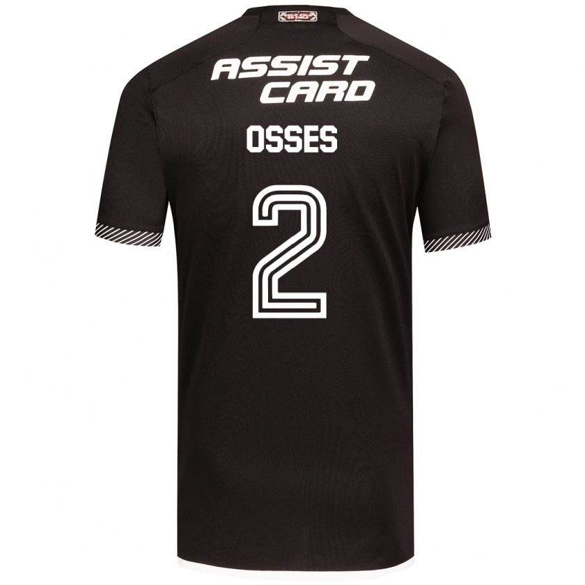 Kandiny Herren Martina Osses #2 Schwarz-Weiss Auswärtstrikot Trikot 2024/25 T-Shirt