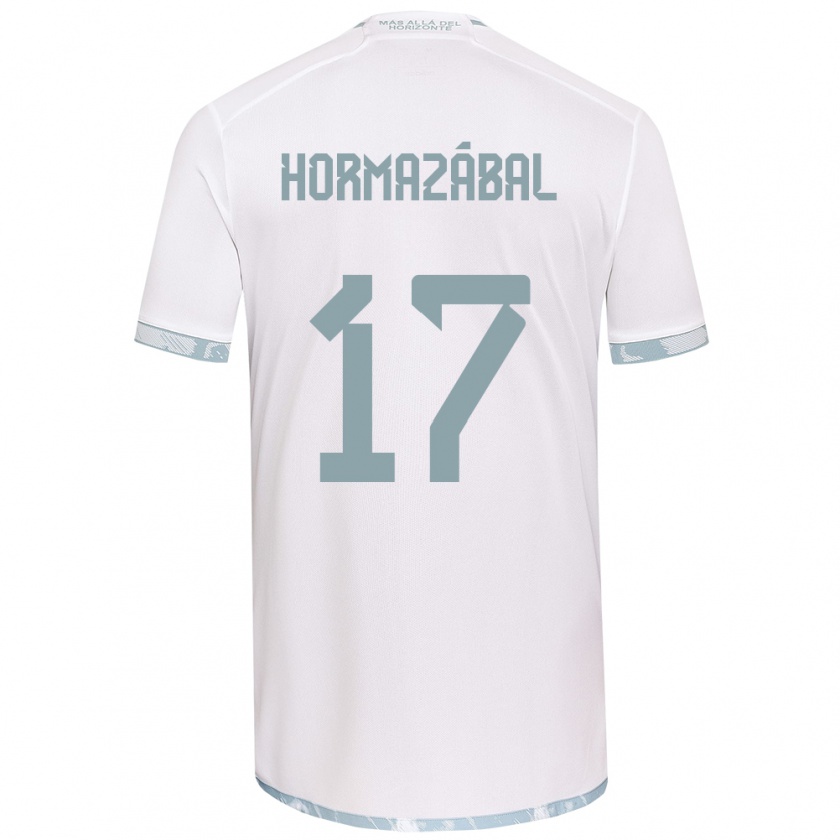 Kandiny Herren Fabián Hormazábal #17 Weiß Grau Auswärtstrikot Trikot 2024/25 T-Shirt