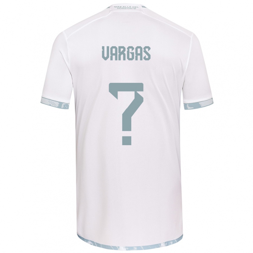 Kandiny Herren Diego Vargas #0 Weiß Grau Auswärtstrikot Trikot 2024/25 T-Shirt