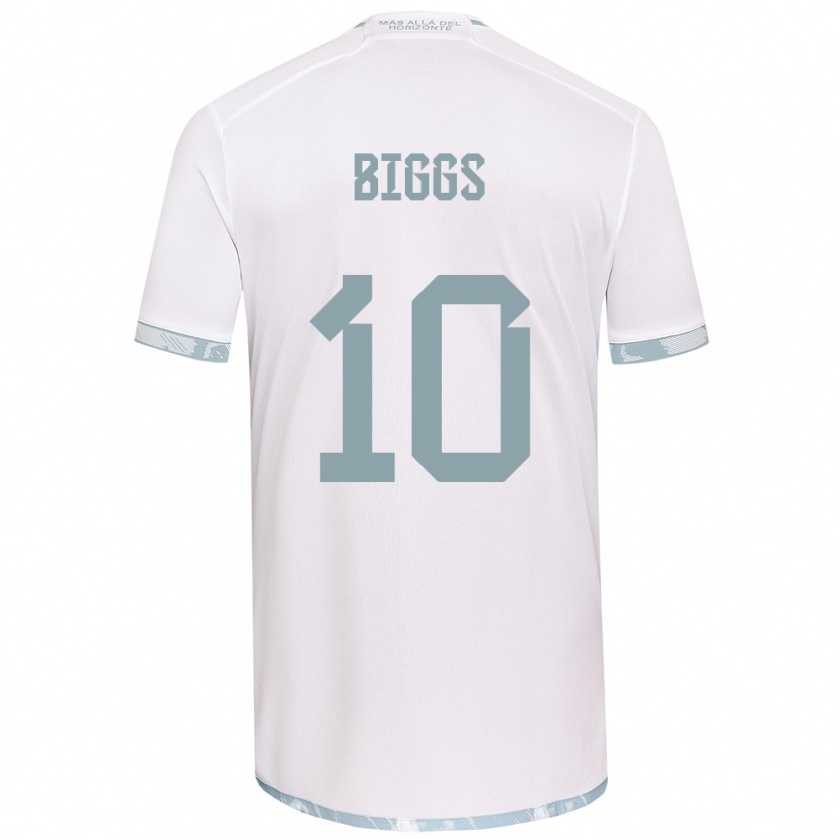 Kandiny Herren Nicole Denise Fajre Biggs #10 Weiß Grau Auswärtstrikot Trikot 2024/25 T-Shirt