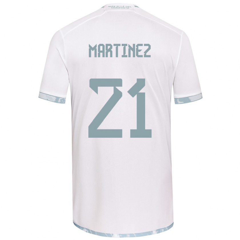 Kandiny Herren Maria Martínez #21 Weiß Grau Auswärtstrikot Trikot 2024/25 T-Shirt