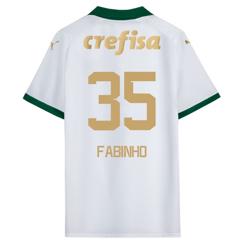 Kandiny Herren Fabinho #35 Weiß Grün Auswärtstrikot Trikot 2024/25 T-Shirt