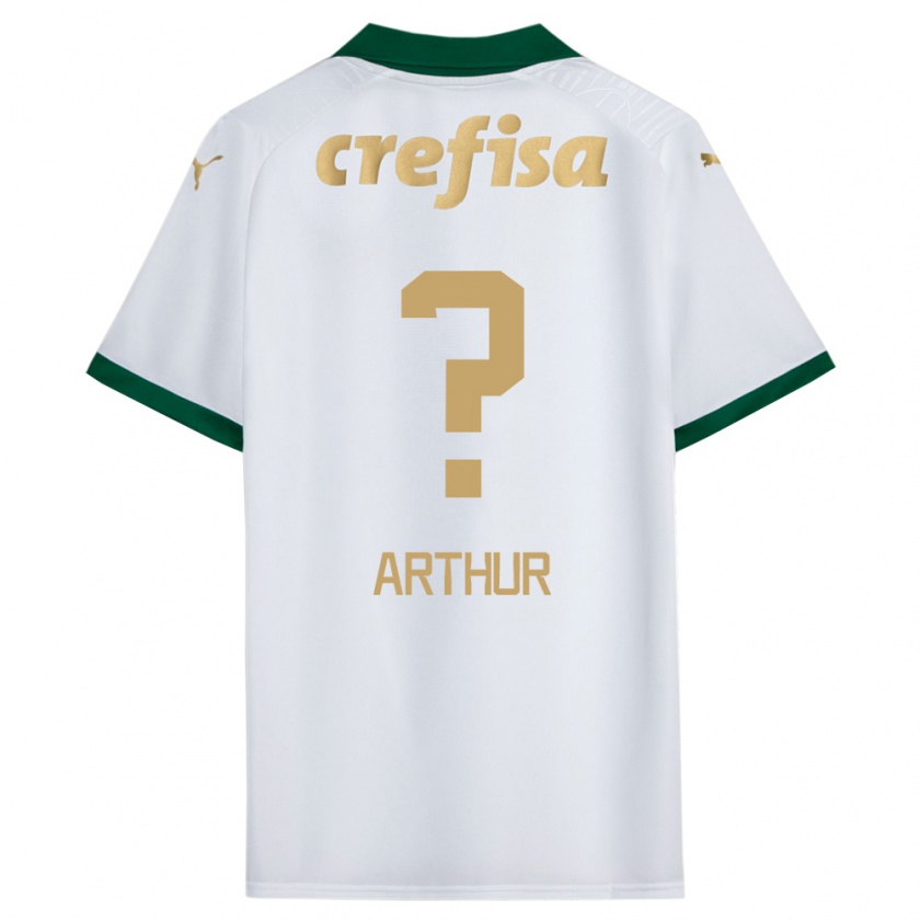 Kandiny Herren Luis Arthur #0 Weiß Grün Auswärtstrikot Trikot 2024/25 T-Shirt