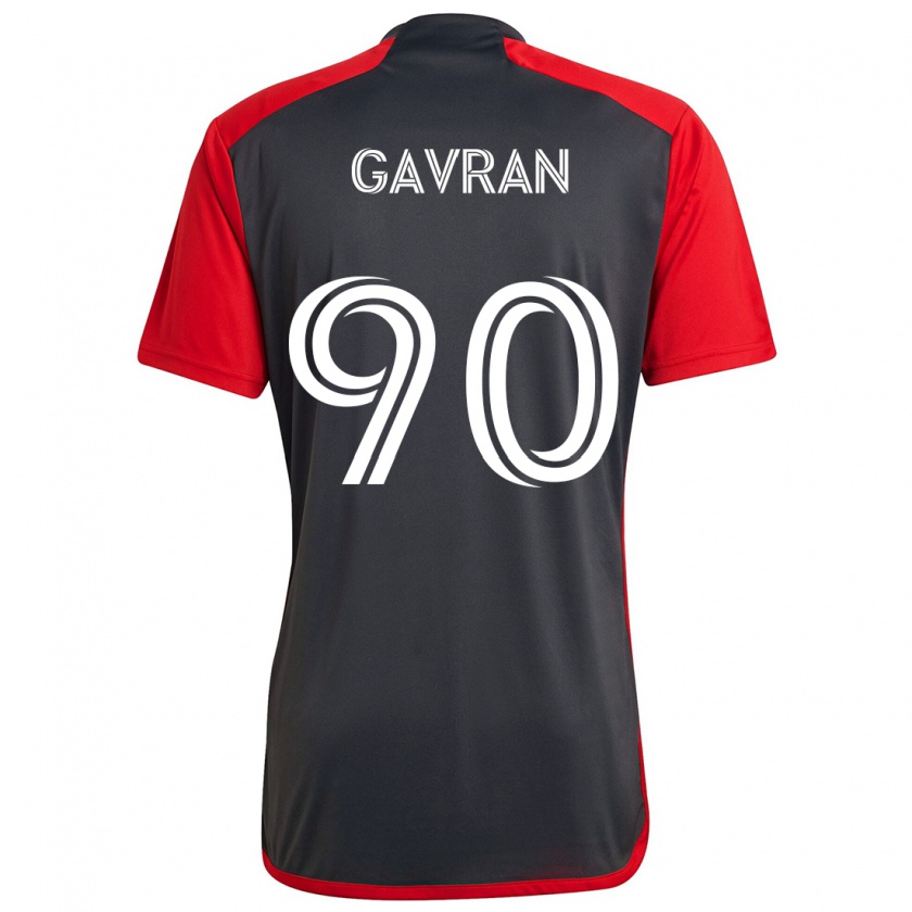 Kandiny Damen Luka Gavran #90 Grau Rot Heimtrikot Trikot 2024/25 T-Shirt