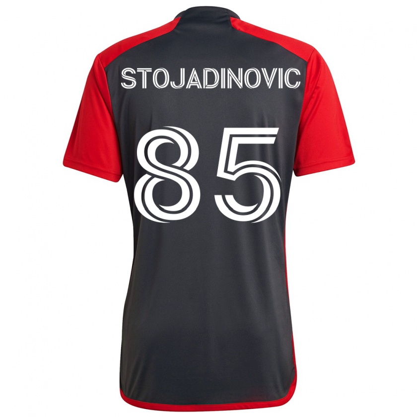 Kandiny Damen Marko Stojadinovic #85 Grau Rot Heimtrikot Trikot 2024/25 T-Shirt