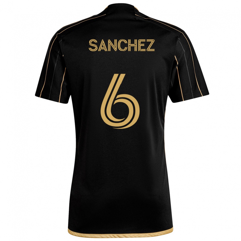 Kandiny Damen Ilie Sánchez #6 Schwarzes Gold Heimtrikot Trikot 2024/25 T-Shirt