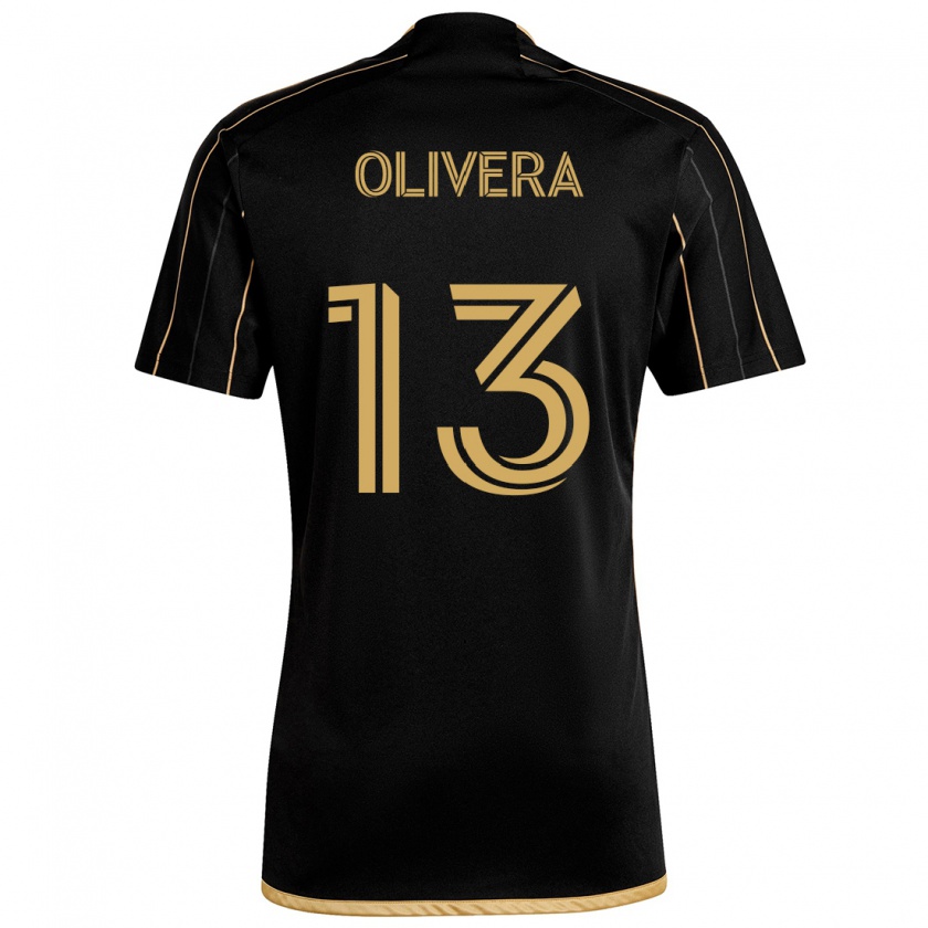 Kandiny Damen Cristian Olivera #13 Schwarzes Gold Heimtrikot Trikot 2024/25 T-Shirt