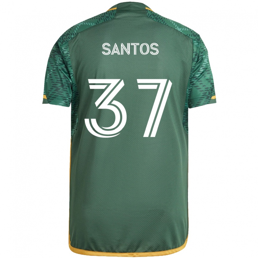 Kandiny Damen Noah Santos #37 Grün Orange Heimtrikot Trikot 2024/25 T-Shirt