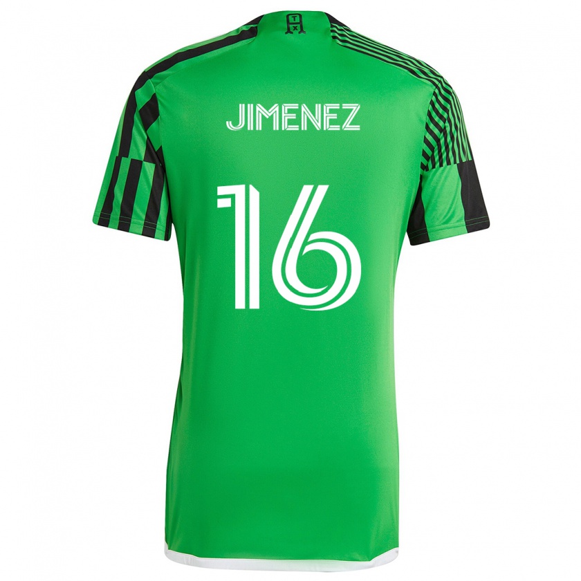 Kandiny Damen Héctor Jiménez #16 Grün Schwarz Heimtrikot Trikot 2024/25 T-Shirt