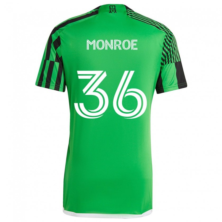 Kandiny Damen Greg Monroe #36 Grün Schwarz Heimtrikot Trikot 2024/25 T-Shirt