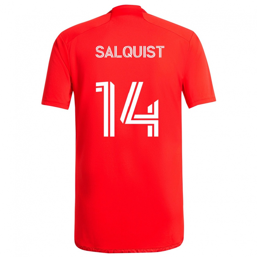 Kandiny Damen Tobias Salquist #14 Rot-Weiss Heimtrikot Trikot 2024/25 T-Shirt