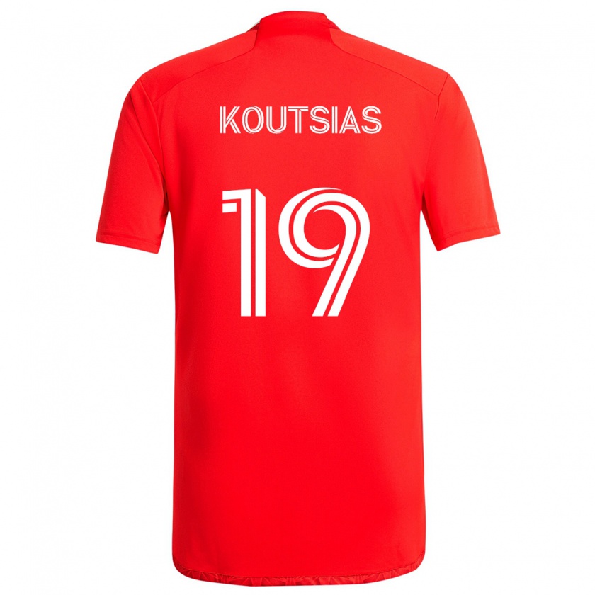 Kandiny Damen Georgios Koutsias #19 Rot-Weiss Heimtrikot Trikot 2024/25 T-Shirt