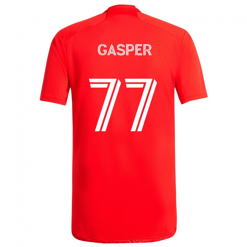 Kandiny Damen Chase Gasper #77 Rot-Weiss Heimtrikot Trikot 2024/25 T-Shirt