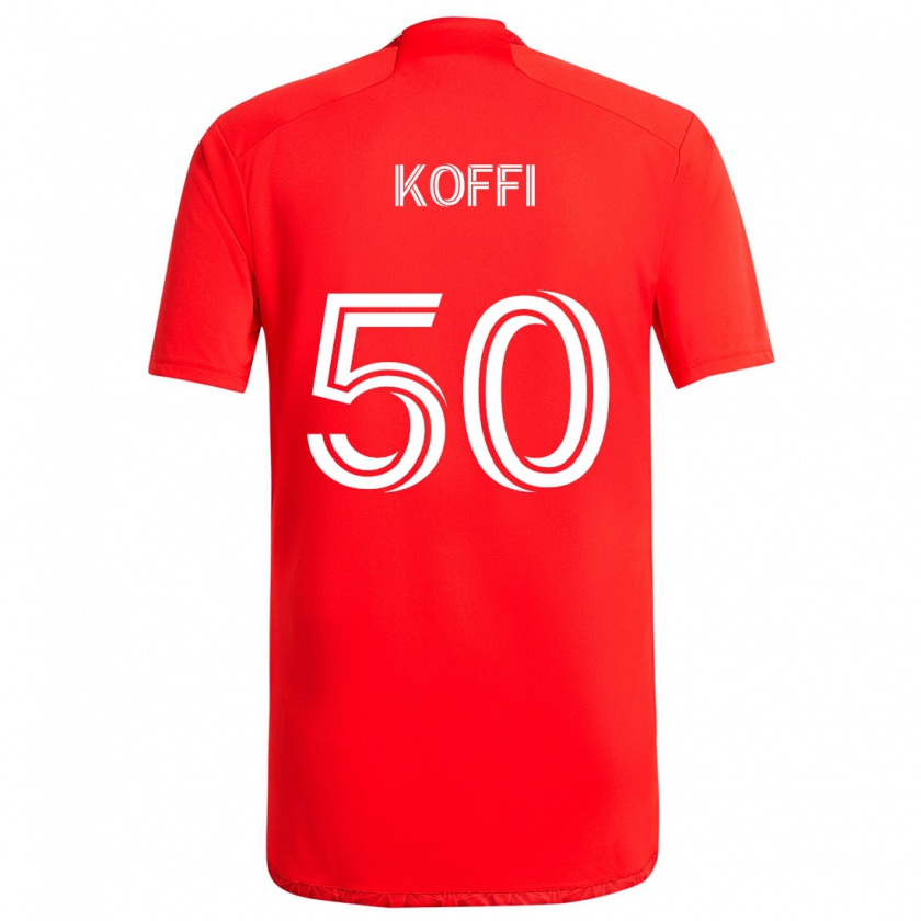 Kandiny Damen Christian Koffi #50 Rot-Weiss Heimtrikot Trikot 2024/25 T-Shirt