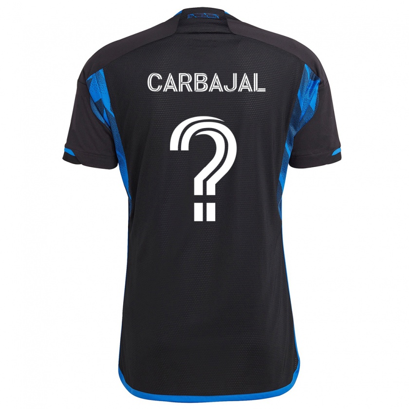 Kandiny Damen Sebastian Carbajal #0 Blau Schwarz Heimtrikot Trikot 2024/25 T-Shirt