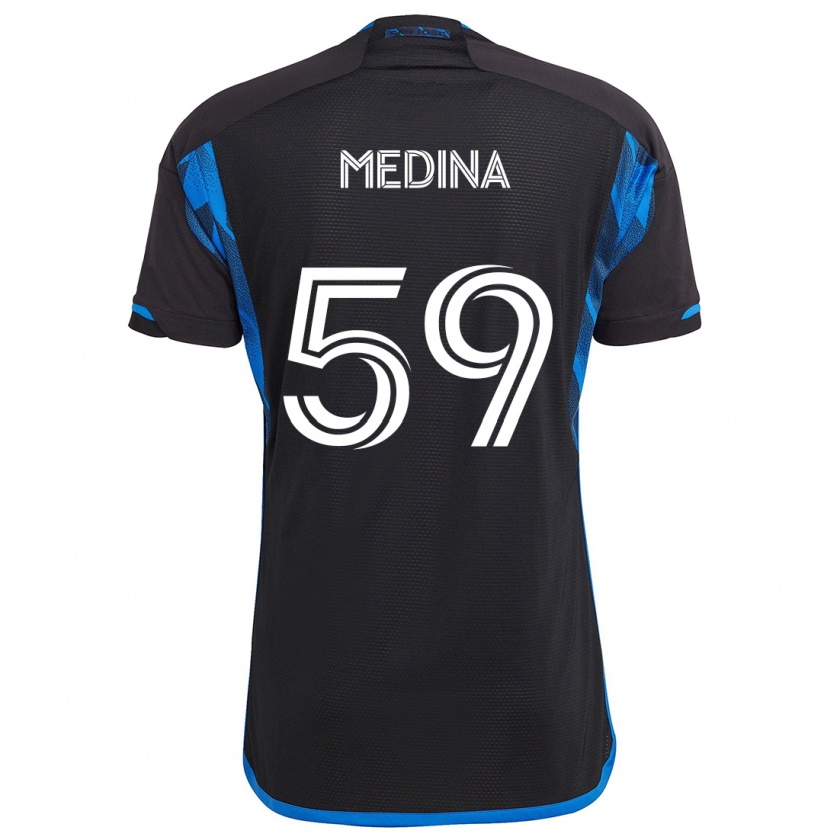 Kandiny Damen Cruz Medina #59 Blau Schwarz Heimtrikot Trikot 2024/25 T-Shirt