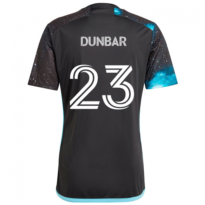 Kandiny Damen Cameron Dunbar #23 Schwarz Blau Heimtrikot Trikot 2024/25 T-Shirt