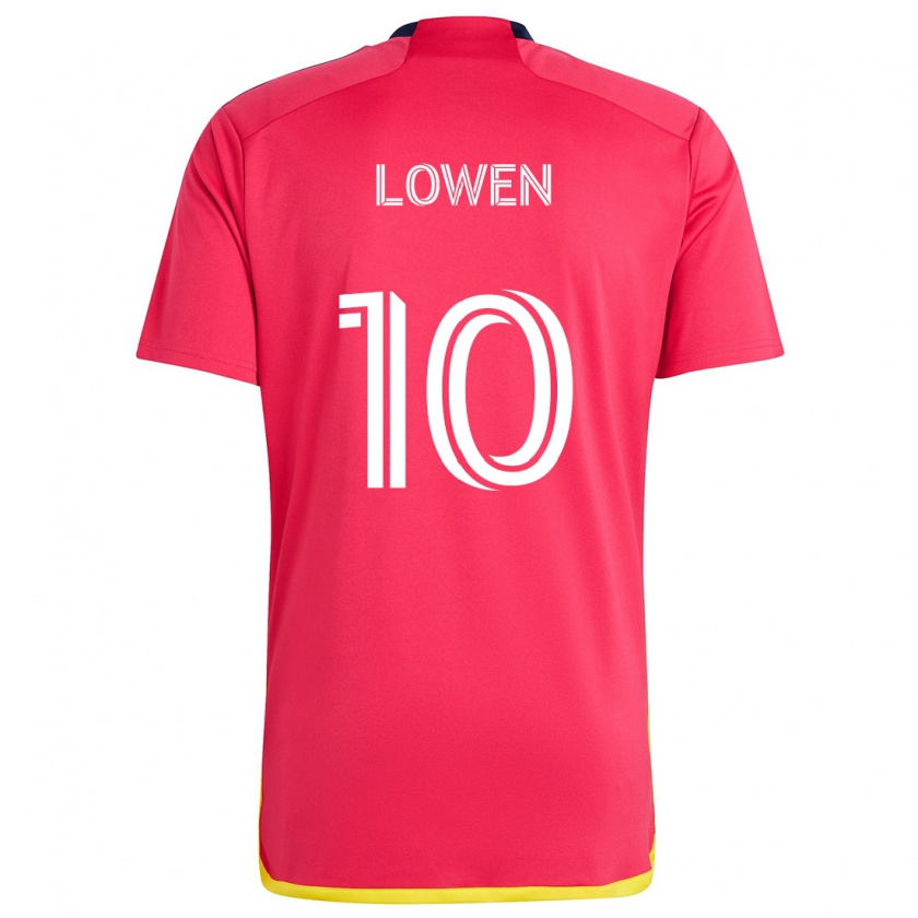 Kandiny Damen Eduard Löwen #10 Rot Blau Heimtrikot Trikot 2024/25 T-Shirt