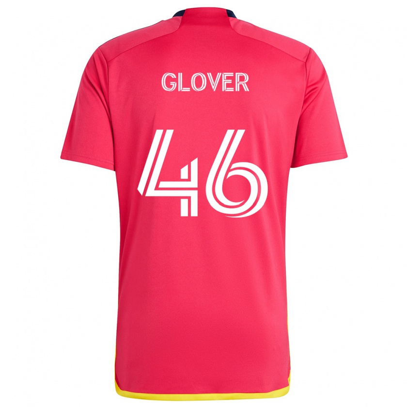 Kandiny Damen Caden Glover #46 Rot Blau Heimtrikot Trikot 2024/25 T-Shirt