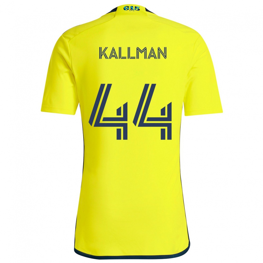 Kandiny Damen Brent Kallman #44 Gelb Blau Heimtrikot Trikot 2024/25 T-Shirt